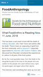 Mobile Screenshot of foodanthro.com