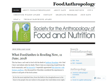Tablet Screenshot of foodanthro.com